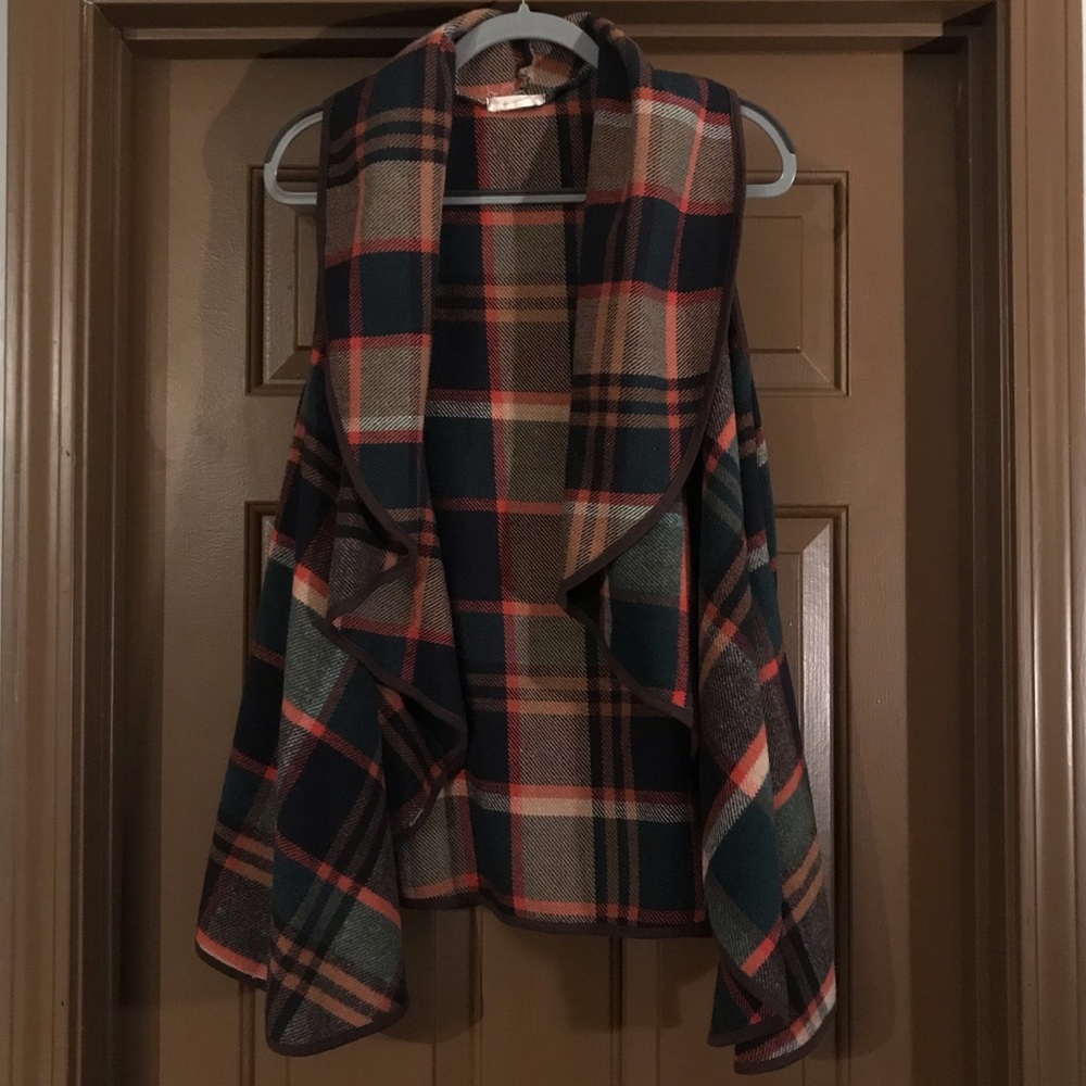Altar’d State Plaid Outerwear Vest